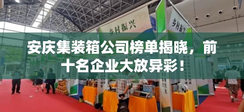 安慶集裝箱公司榜單揭曉，前十名企業(yè)大放異彩！