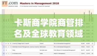 卡斯商學(xué)院商管排名及全球教育領(lǐng)域地位解析