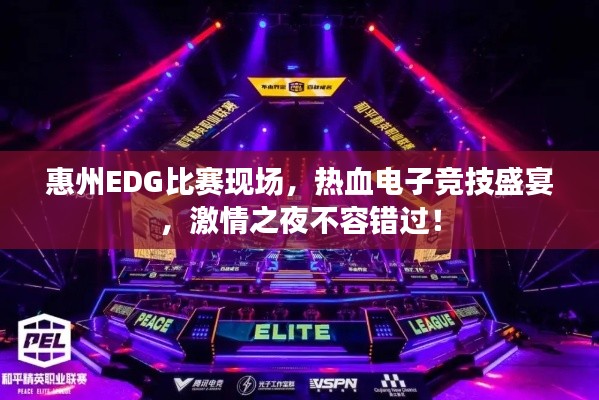 惠州EDG比賽現(xiàn)場，熱血電子競技盛宴，激情之夜不容錯過！