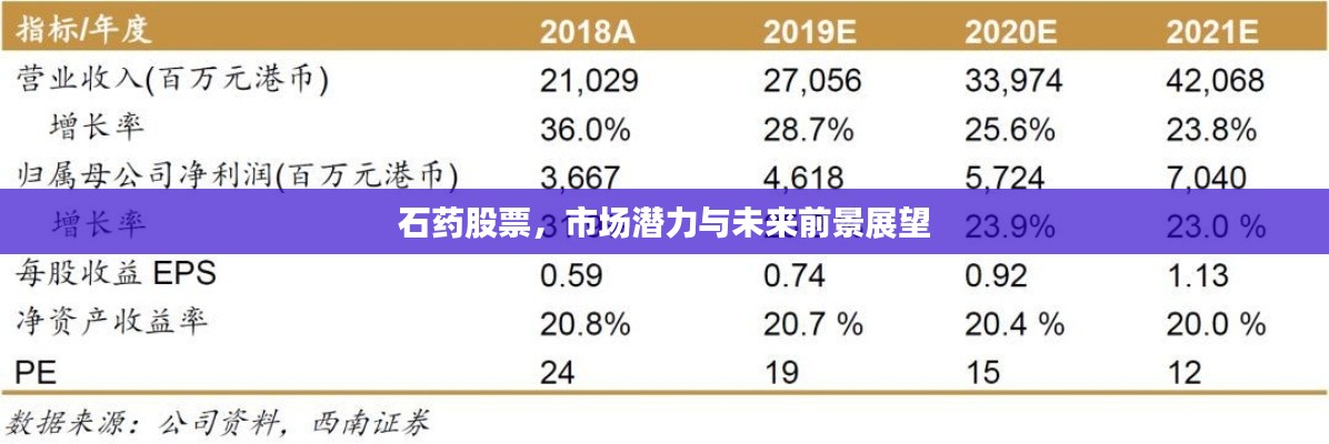 石藥股票，市場潛力與未來前景展望
